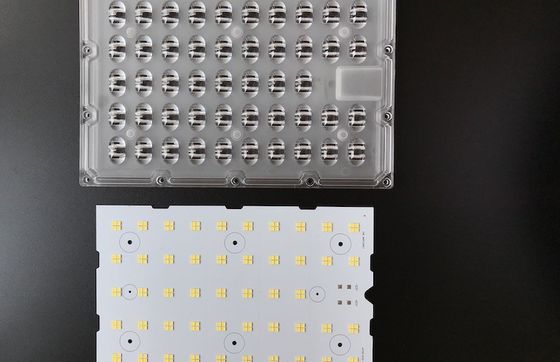 150W 3030 SMD LED Street Light Components Optics Array Lens For Road Lamp