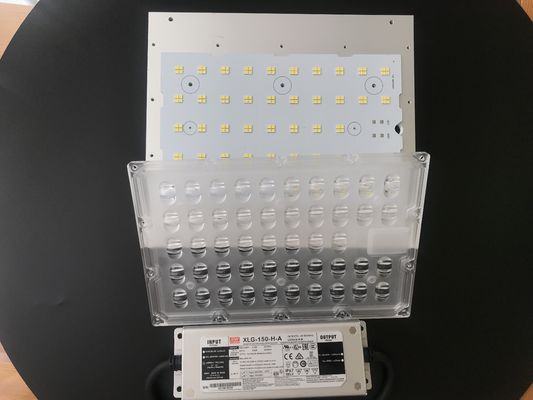 150W 3030 SMD LED Street Light Components Optics Array Lens For Road Lamp