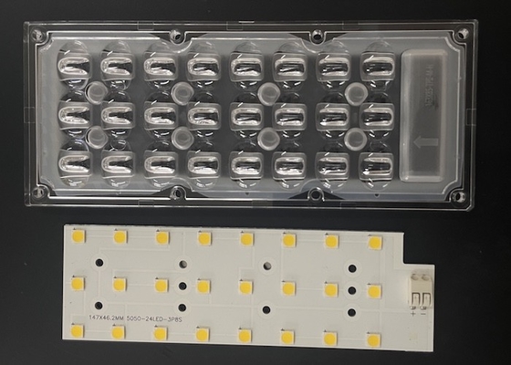comprare 3x8 24 LED 5050SMD MODULO 163X85 DEGREE Street light lente per 40w 50w lampada fabbricazione online