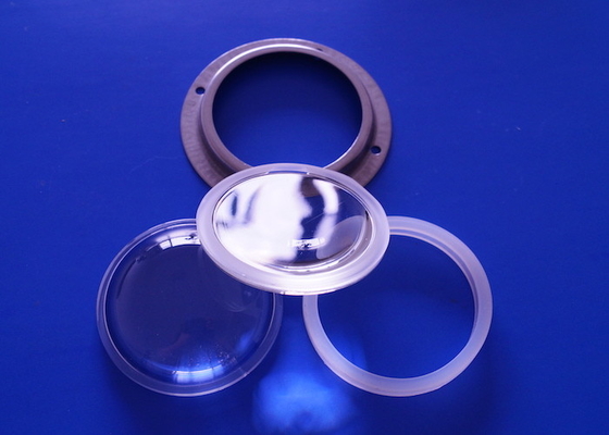 comprare HB66-60 COB Lente di vetro a LED 60 gradi 66 mm di diametro Lente di vetro borosilicato fabbricazione online