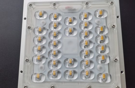 50W SMD 5050 LED Street Light Components , LED Lens 236x70mm 130x130mm