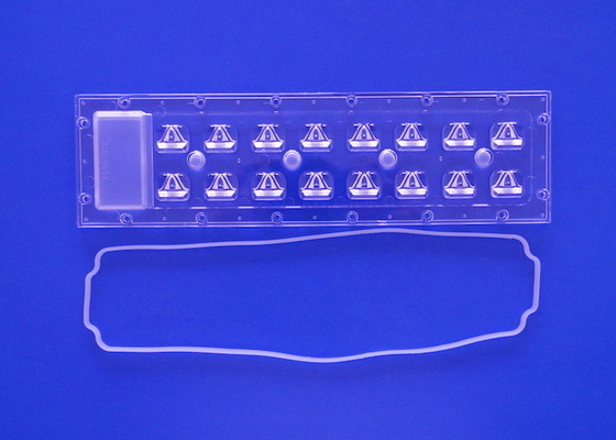comprare 252x70mm serie 3535 LED Lenti a schiera impermeabile IP65 per 16 LED Board 16w 24w 36w fabbricazione online