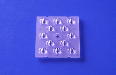 comprare La forma quadrata 50mm 12 punti del TIPO plastica di grado di II-M ha condotto la lente dell'iluminazione pubblica fabbricazione online