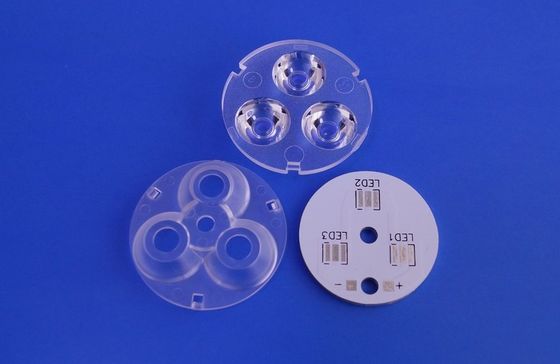 High Power Transparent PMMA Xpe Led Lens Array , 3w Led Lens Array