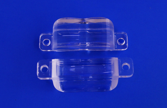 Plastic PMMA or PC High Power Led Optical Lens Design 90 x 45 degree