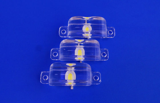 1w 3w 90 X 45 Degree High Power Led Optical Lenses / Lens With PMMA Or PC