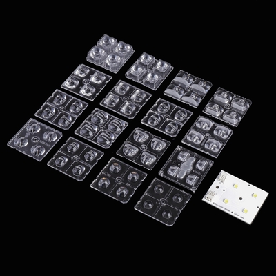 comprare 2x2 Moduli Led Street Light Lens PC Led Lens per lampada stradale fabbricazione online