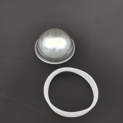 100w Led Light 78mm Led Glass Lens , 60 degree Led Lens with Square Heat Sink