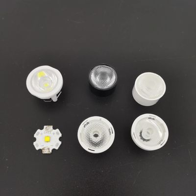45degree Beads Face PMMA LED Lens , Led Spot Lighting Optical Focusing Lens