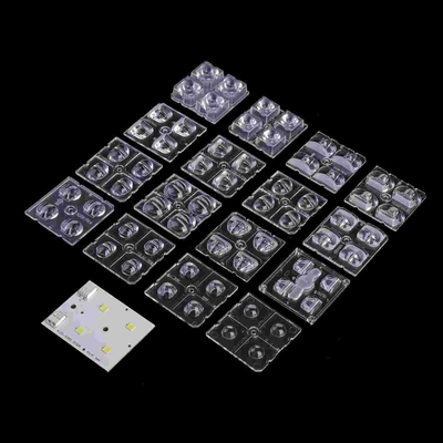 comprare 2x2 Led Module 50x50mm 4 in 1 Lenti ottiche LED per lampadari stradali fabbricazione online