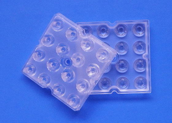 50X50 16 Points High Bay Light Lens 20 / 30 Degree Bead Surface 91% Tranmittance