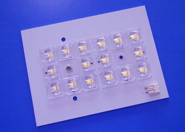 comprare Maschera bianca della lega per saldatura del bordo del PWB del modulo dell'iluminazione pubblica di 16 LED con una lente Typeii-M di 8 LED fabbricazione online