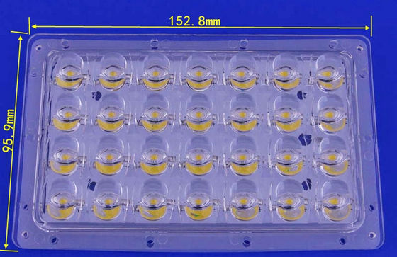 PCB Solder Bridgelux LED LED Lens Array For 28W Street Lamp
