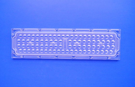 50W SMD 3030 LED Street Light Lens with 136x78 degree Vertical Angle and Optical Grade PC Material