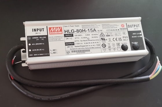 HLG-80H-15A 15v 5A 80W driver luminoso a LED dimmabile, alimentazione a corrente costante