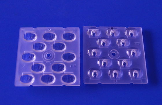 Lente per lampione stradale a LED da 50x50mm con materiale ottico in PC e angolo del fascio TPIII-M per LED SMD 3030