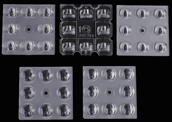 Popular 50x50mm LED ARRAY LENS 3030 SMD 5050 SMD 4/6/8/12/16/24 LED PC LENSES