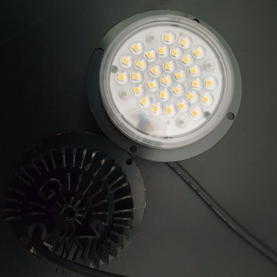 Modulo LED rotondo da 10W–60W con angolo del fascio di 90 gradi, efficienza 100–130 lm/W e protezione IP67/IK08