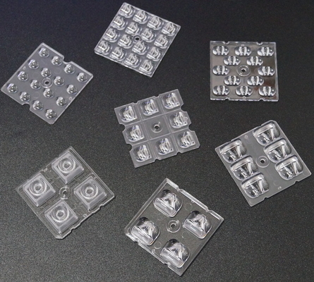 50X50MM 2x2 LED Array PC Lens 4 / 6 / 8 / 12 / 16 / 24 LED Per 3030/3535/5050 SMD LED