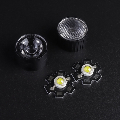 Lente ottica di angolo PMMA LED del fascio stretto per le illuminazione della torcia del LED