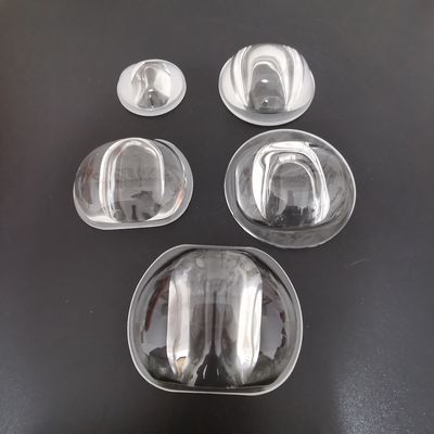 Lente ottica a LED in vetro borosilicato Angolo del fascio di 75x135 gradi IP65 Impermeabile per lampione stradale a tunnel