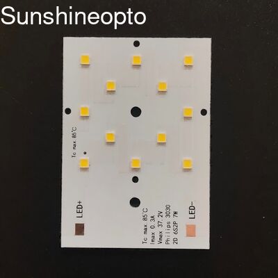 Scheda PCB LED SMD 3030 da 7 W con lente personalizzata da 50 x 50 mm per un'elevata resa luminosa