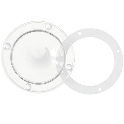 Copriobiettivo LED per PC da 88 mm 120° per luci ad alta baia Trasmissione della luce al 91% Produttore OEM e ODM