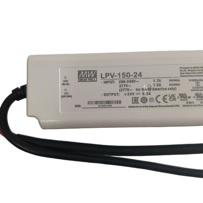 Alimentatore impermeabile IP67 a uscita singola da 150 W 24 V per illuminazione interna a LED