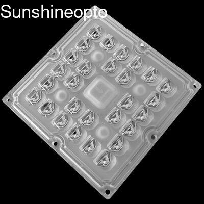 Esportazione 3535 SMD LED Lens Array 28 In 1 Modulo quadrato con angolo di fascio di 100X60 gradi e materiale PC ottico