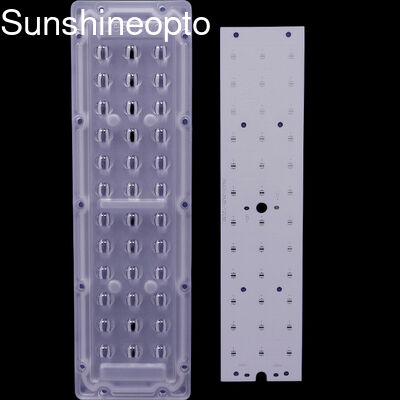 Lente per lampione stradale 3X12 36 LED 3030 3535 SMD con angolo di fascio 65x150 gradi in PC di grado ottico per distribuzione verticale della luce