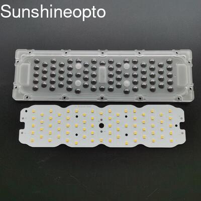 Scheda PCB LED SMD 3030 SMD da 50 W 72 IN 1 con lente 250x74x6,15 mm per fabbrica di luce