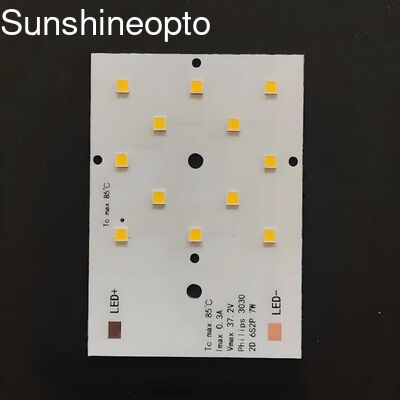 Scheda PCB LED SMD 3030 da 7W con lente su misura 50x50mm per modulo lampione stradale a LED