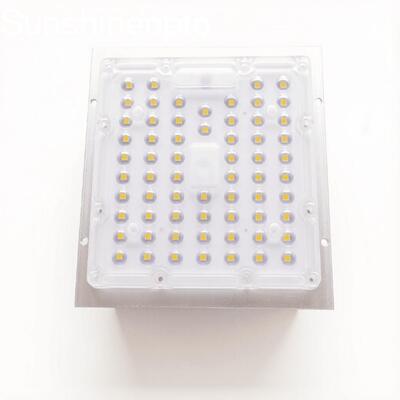 Modulo con lente LED quadrata a 90° 3030 Lente ottica per PC a 64 LED con PCB in alluminio Produttore OEM/ODM
