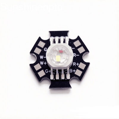 Modulo LED RGBW da 12 W con chip LED a 4 punti LED ad alta potenza su PCB Black Star per illuminazione scenica