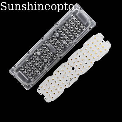 Modulo per illuminazione stradale a LED da 60 W 72 pezzi SMD 3030 con angolo del fascio di 80 × 150 gradi