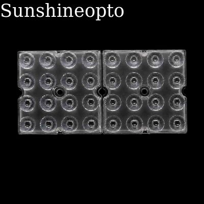 Lente ottica a fascio stretto 16 in 1 con lente ad alta baia per PC LED da 20 gradi 3030 SMD