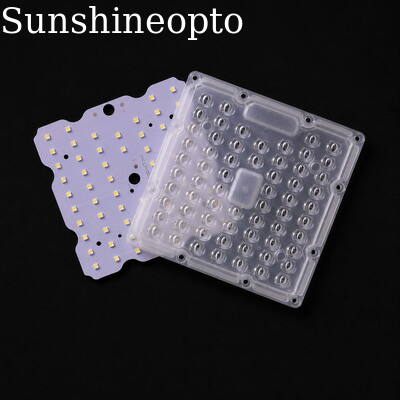 Modulo per lampione stradale a LED da 50 W con lente asimmetrica 80×150 gradi Scheda PCB LED 3030 SMD Fino a 160 lm/W