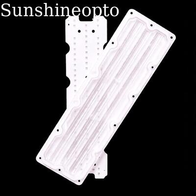 Scheda PCB LED SMD personalizzata 64 in 1 3030 con lente ottica per PC da 90×110 gradi per illuminazione stradale e industriale