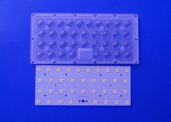 36 LED Array Projection Lamp Lens 60 90 150 Degree PC Optical With 144 PCB Board