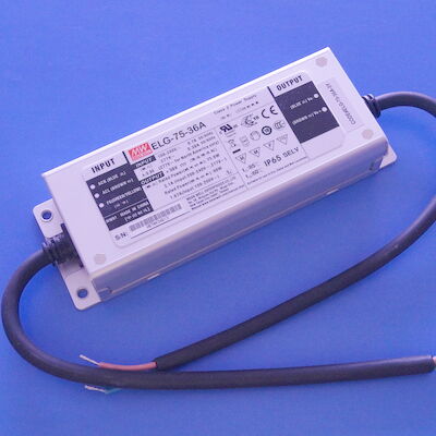 Driver MEANWELL della luce di ELG-75-36A IP65 48~75W Constant Voltage Constant Current Led