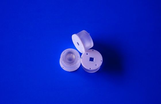 Lente collimatore LED PMMA ottica impermeabile con angolo di fascio di 45 gradi, 22mm per faretto LED