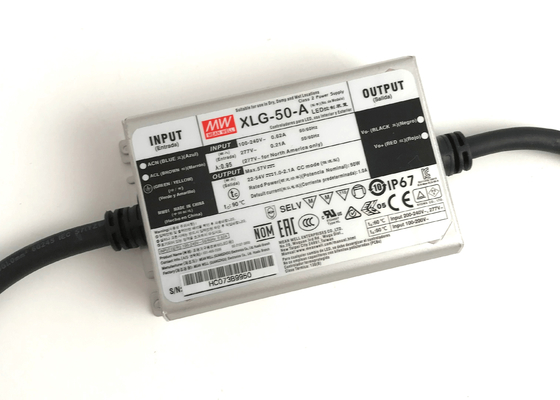 driver dell'alimentazione elettrica di 50W Constant Current LED 24v 36v 48v 54v MEANWELL per le luci del LED